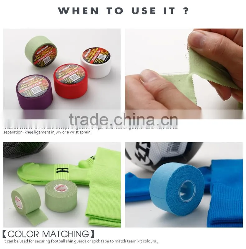 Wholesale Strapping Athletic Rayon Taping Tape Tears Rigid Cotton Sport Bandage Tape
