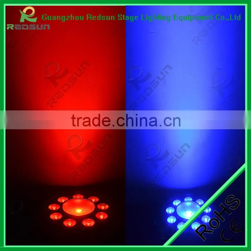 New stage light event lighting 9+1 rgb smart led par 64 cans light