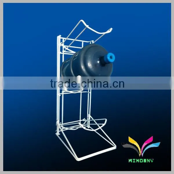 China manufacturer metal 5 gallon water bottle display shelf