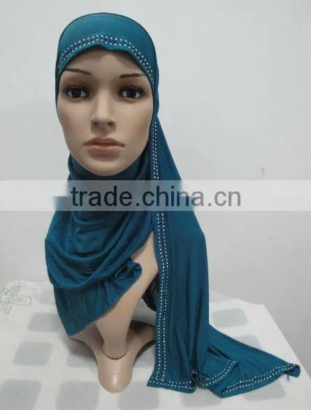 H066 latest muslim hijab with shawl