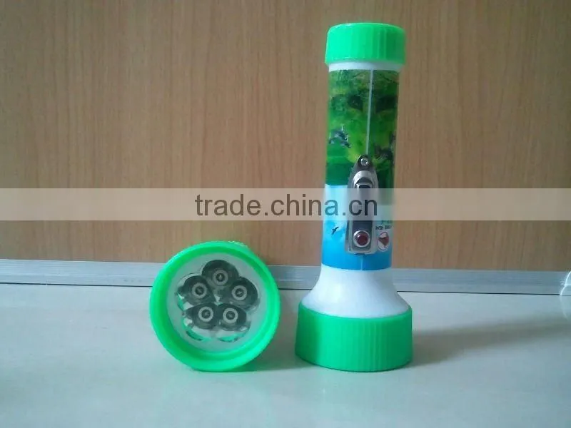 Hot sale in 2012 blister packing led plastic torch