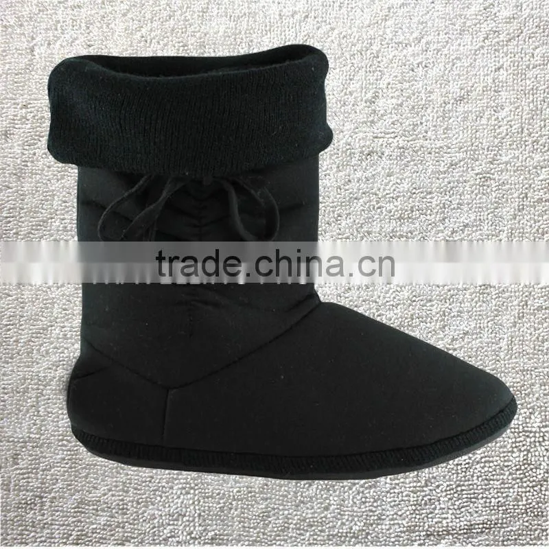 JERSEY STRIPES LADIES/WOMENS SLIPPERS/BOOTS/INDOOR FOOTWEAR