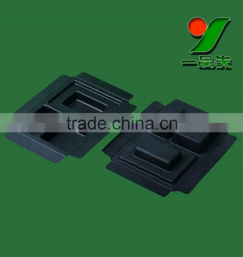 Customized 100% Eco-Friendly Biodegradable Sugarcane Bagasse Industrial Molded Paper Pulp Tray Slide Blister Packaging