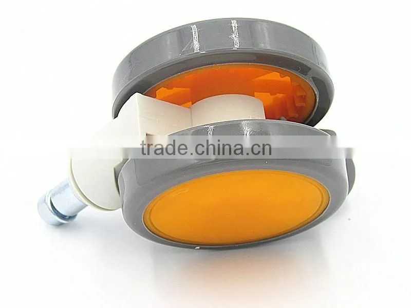 china popular fashion 2.5 inches rotating TPR twin appliance caster wheels
