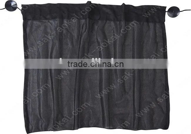 Multifunctional suction cup mount mesh cloth car curtain