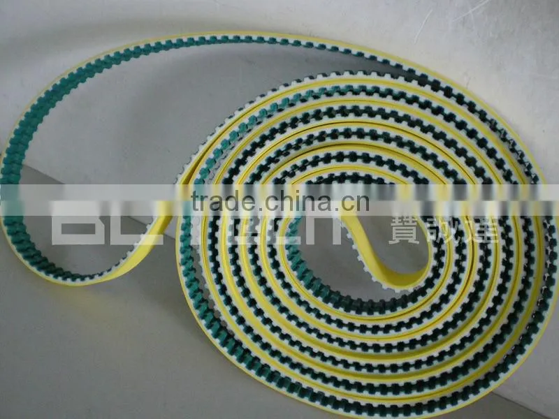 PU Timing Belt Coated With Yellow Sponge/Foam