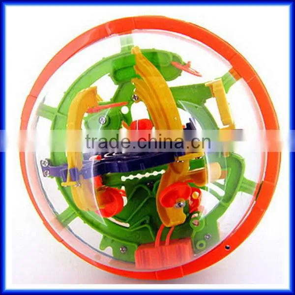 High quality plastic children intellect 3D puzzle maze ball/educational puzzle toy
