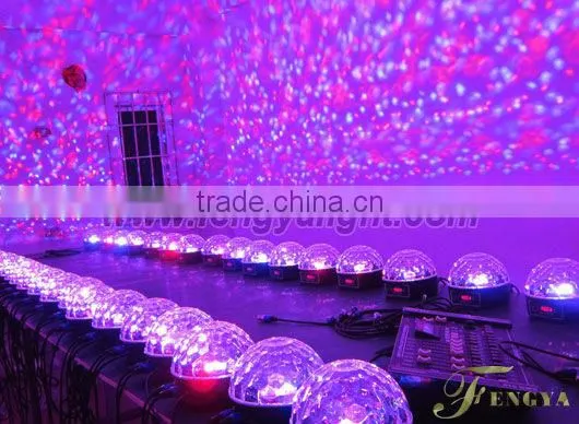 led rgbw crystal magic ball effect disco light