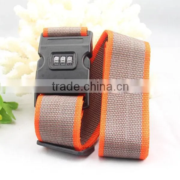 2015 Custome Design Hot Sale PVC Box Packed Luggage Strap For Travel Case