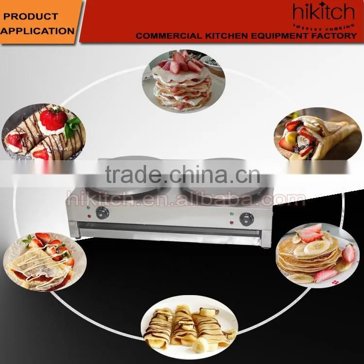 Hot selling two heads pancake maker double crepe maker