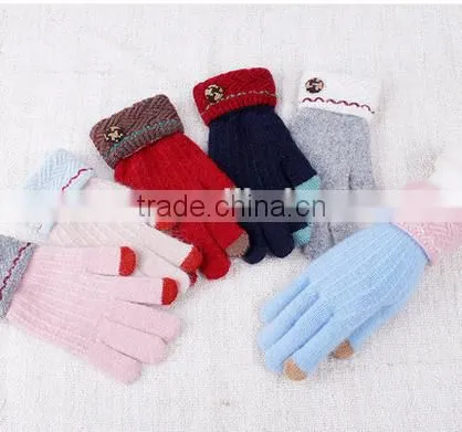 Factory Direct Sale Finger Touch Screen Gloves Leisure Design