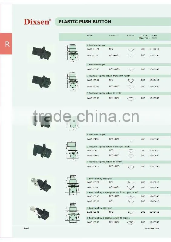 (XB2) LAY5-EV133 PUSH BUTTON SWITCHES
