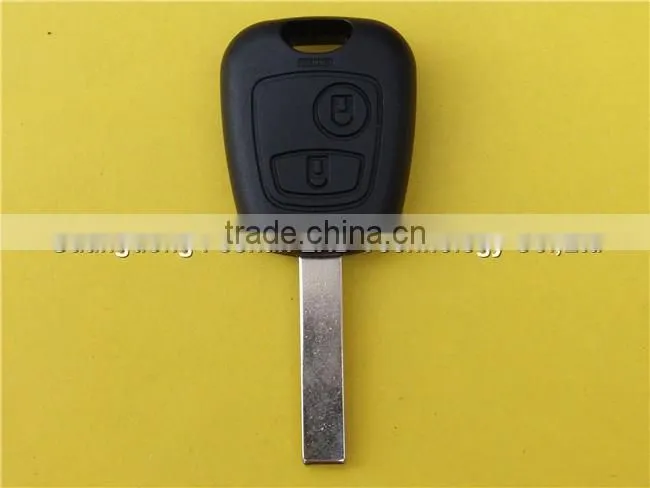 Promotional peugeot key with 2 buttons 307 blade car key remote key blank housing peugeot