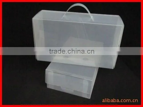 2013 Fashion hot sale clear high-heeled shoe box with high quality