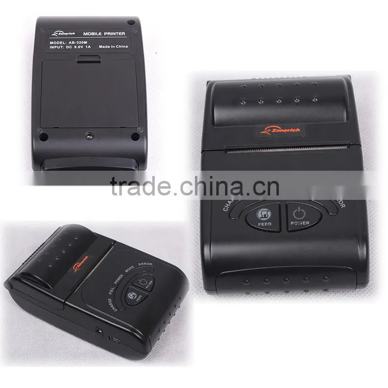 Thermal Printer Bluetooth Mini Portable Mobile Android AB-320M from ZONERICH