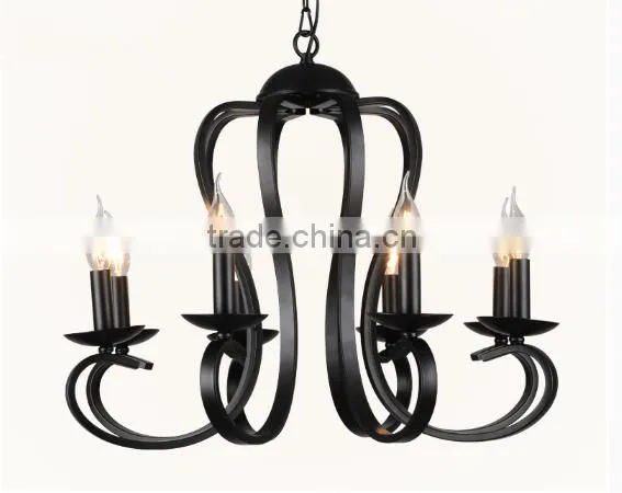 simple design metal chandelier ,America style chandelier ,Glassic candle chandelier,Retro metal branch chandelier