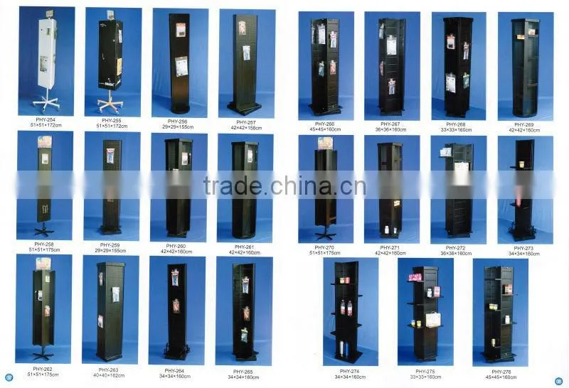 qualified metal revolving floor card stand from china