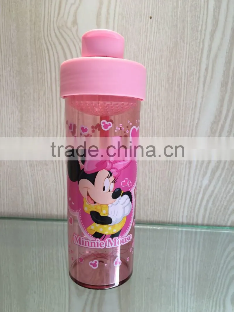 cheap reusable water bottles/empty water bottle/water bottle with straw