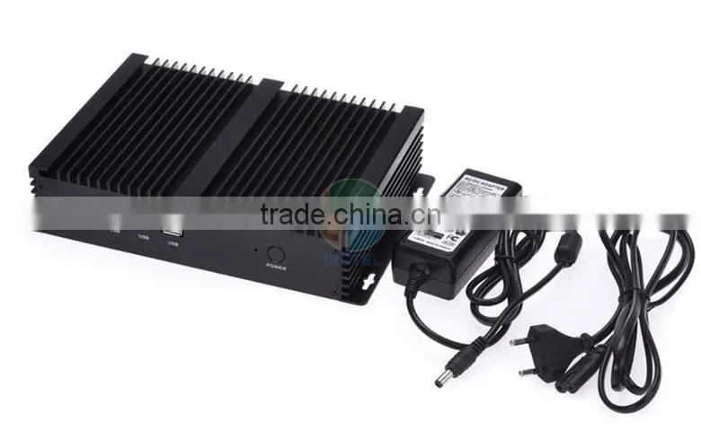 Fanless Mini Industrial PC Computer Workstation with 2 COM 4 USB 3.0 Intel Celeron 1037u processor with 4G RAM Only