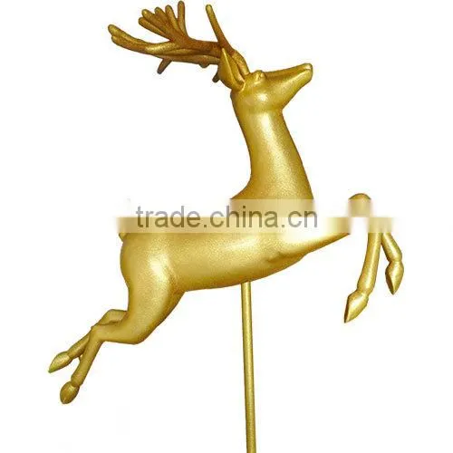 Fiberglass Silver Sculpture deer, Christmas Indoor Decorating Reindeer