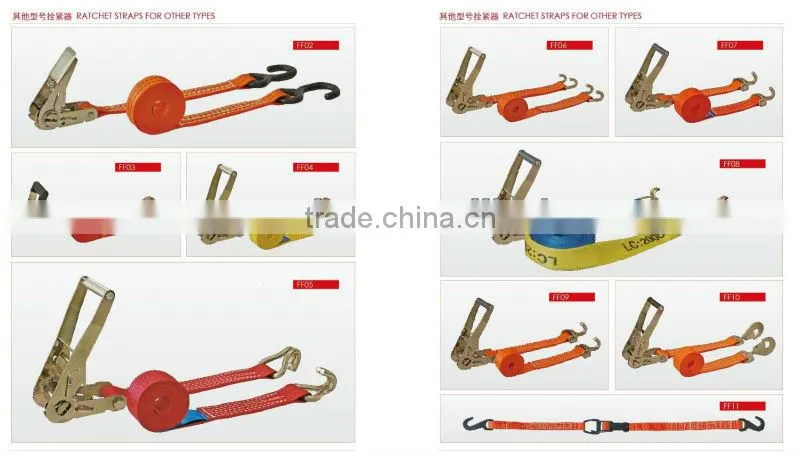 polyester cargo ratchet lashing strap