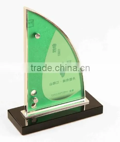 JLP fashion clear acrylic crystal trophy