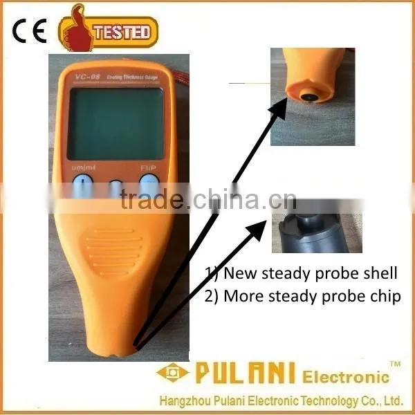 New steady digital designed coating thickness gauge built in both of FE and NFE probe