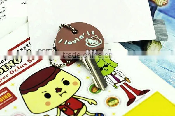 Fashion 3D cartoon animal silicone key holders factory