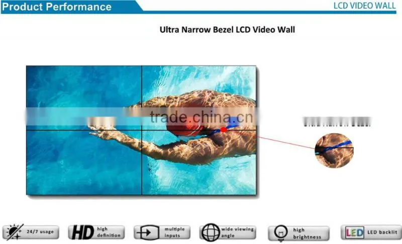 Chestnuter 42 inch splicing video wall for live broadcast 1080 HD good quality display supported