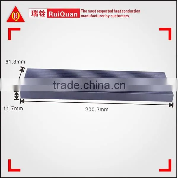 Customized 6063 Material with anodized extruded Heatsink aluminum