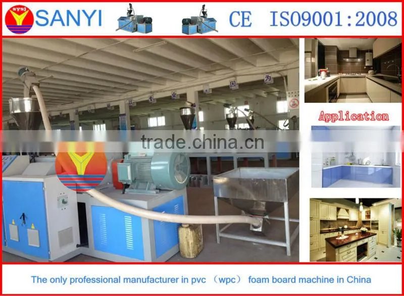 HIGH SPEED PVC crust board twin screw extruder