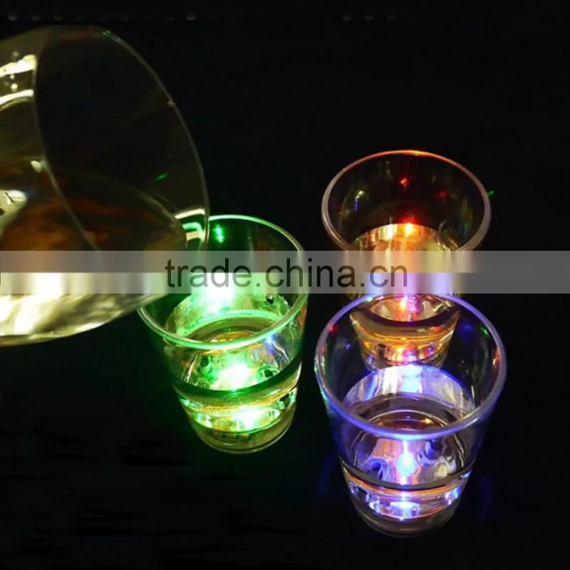 60ml Small Drinking Glass Pouring Water Shiny LED Spirits Cup