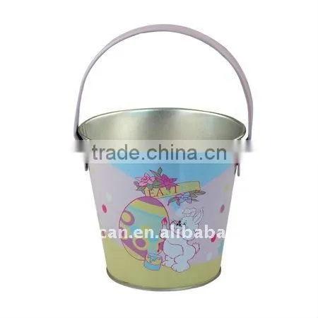 new style ice bucket metal tin bucket with handle for easter