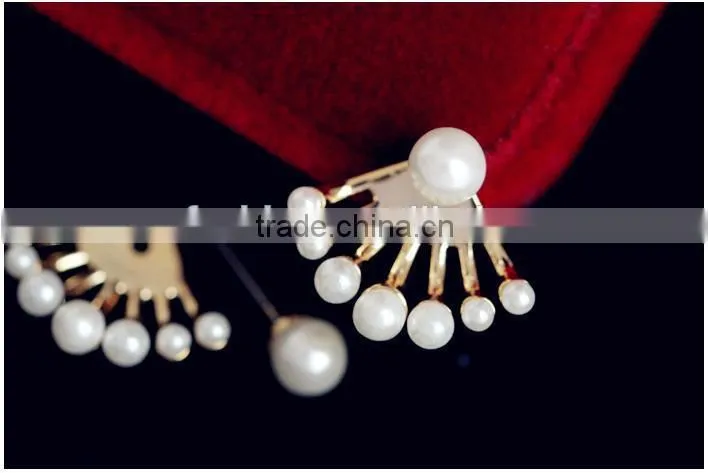 manufacturer double pearl latest design of pearl earring