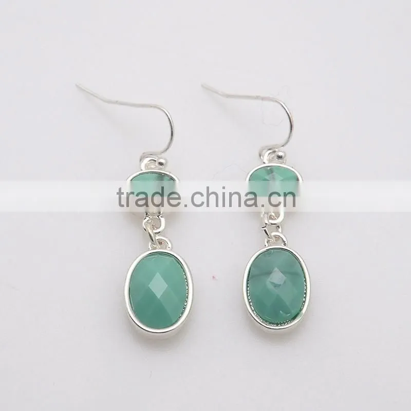 Hot sale cheapest bulk green resin ruby series statement jewelry set