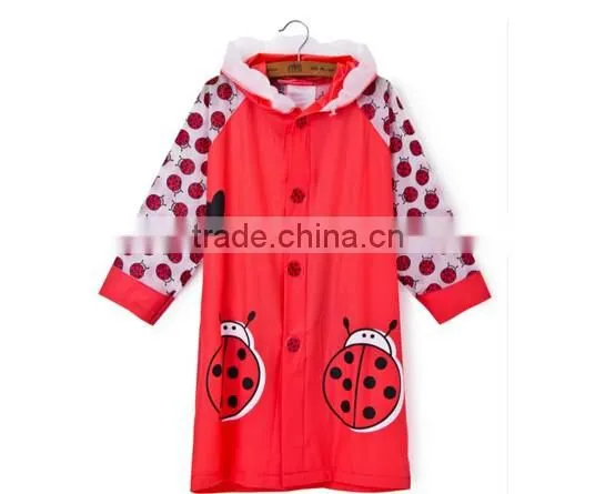 Carton Tiger Animal Squarepants Kids Raincoat Waterproof Hooded Jacket