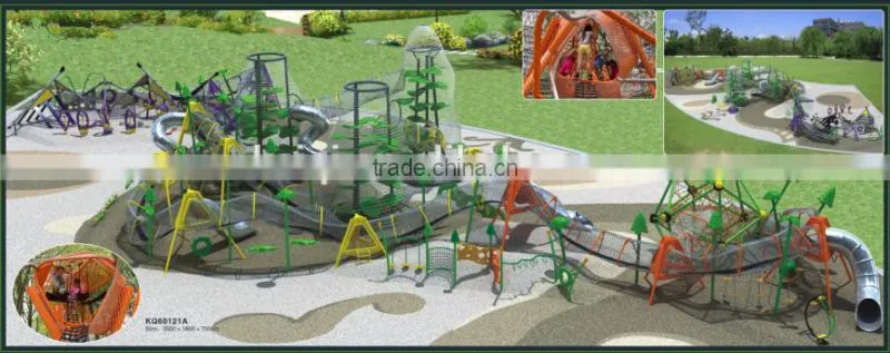 Professional China manufacturer kids large outdoor climbing playground equipment