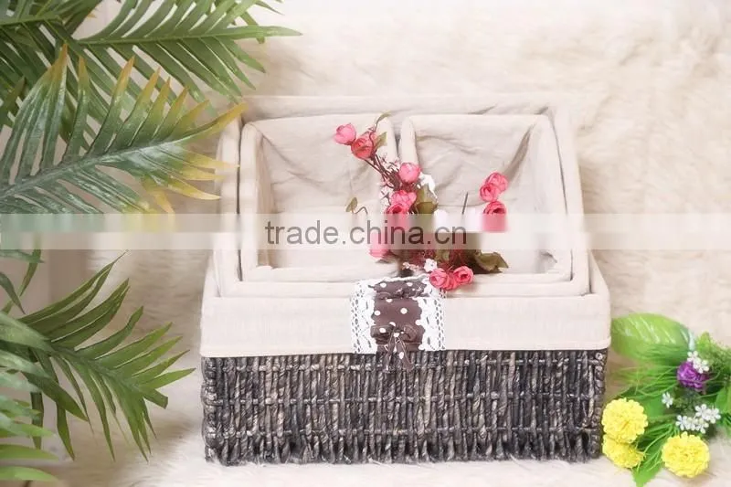 Gift Basket Handmade Paper Rope Basket With Liner
