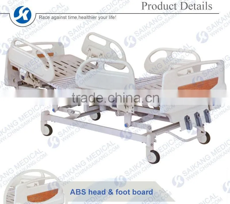 Height Adjustment 3 Crank Hospital Bed