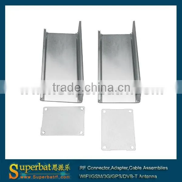38x51x110mm silver anodized split body aluminum enclosure
