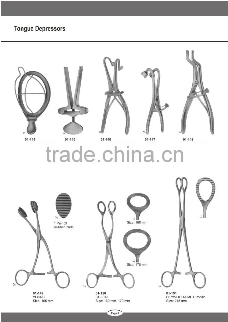 Surgical Tongue Depressors Surgical Instruments Made in Sialkot Pakistan