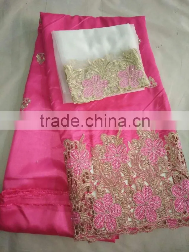 Raw Silk Embroidered Georges with blouse