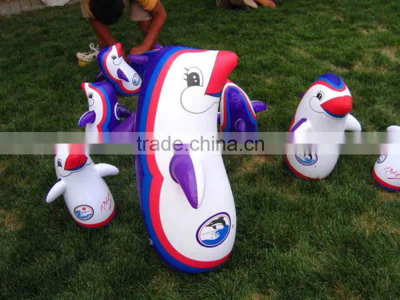 The new PVC inflatable penguin tumbler manufacturers