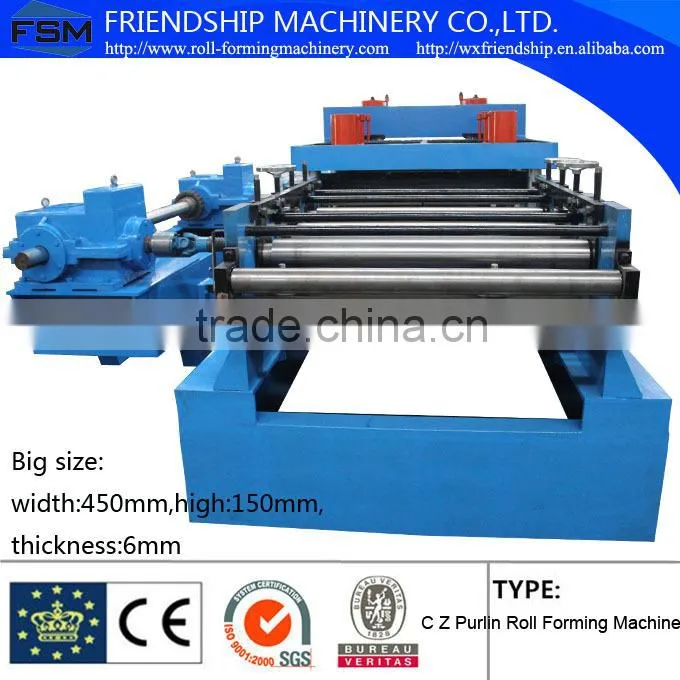 Big Size C Z Profile Roll Forming Machine size from 120-450mm
