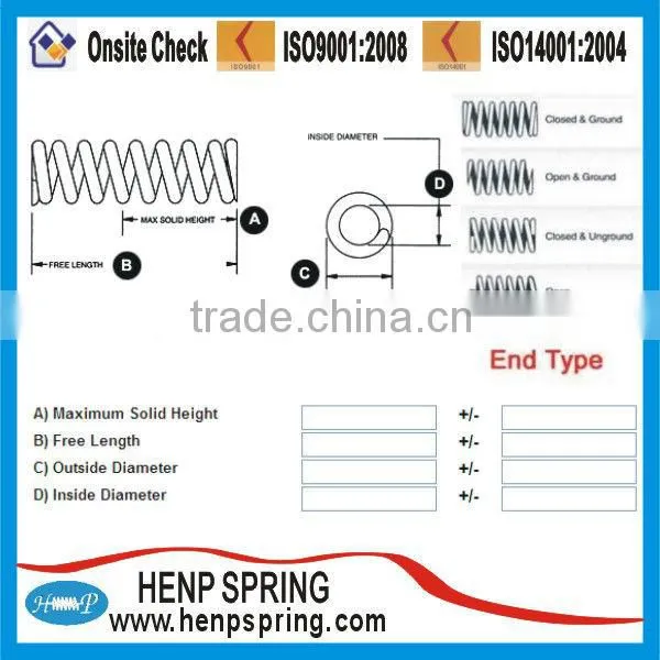 adjustable compression spring