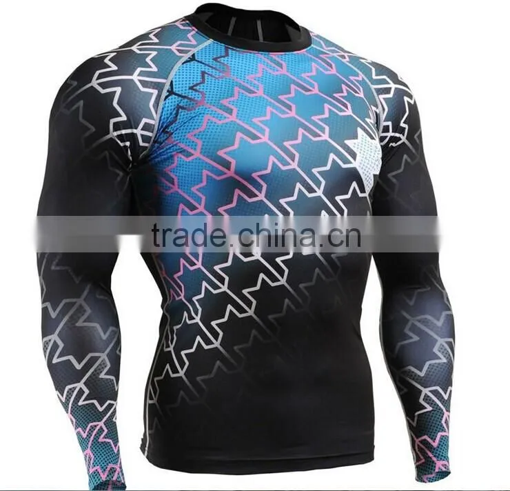 2014 hot sale compression shirts sublimation compression shirt