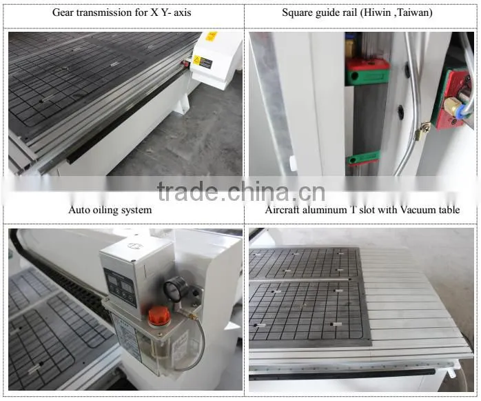 6kw HSD Air cooling spindle Mach 3 control system wood carving cnc router 1325