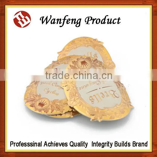 Hot-Selling fashion Custom best metal wine label with free sample