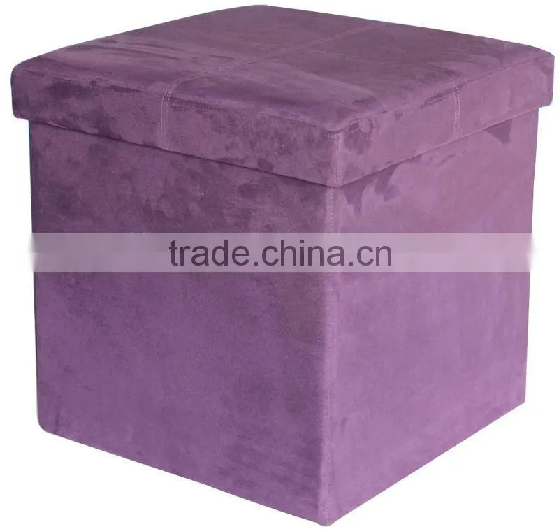 stronger!! Blue foldable storage ottoman