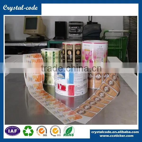 Glossy laminated makeup vinyl rfid self adhesive pp label